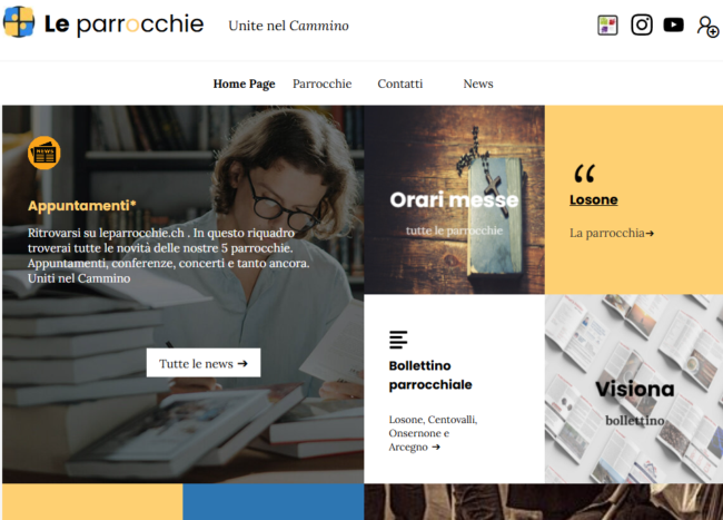 Recapiti e contatti Indirizzi leparrocchie.ch